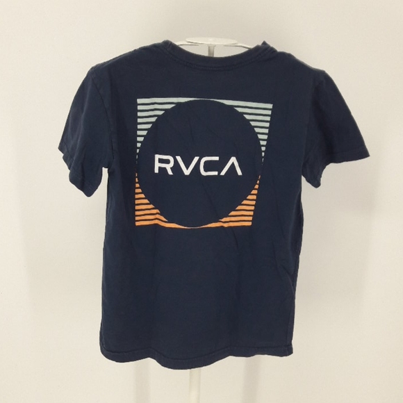 RVCA Boy's Small Navy Cotton T-shirt